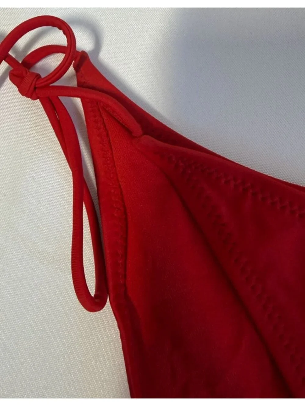 Wild Fable Red Bikini‎ Bottom Side Tie Low Rise Extra High Leg Cheeky Medium NWT